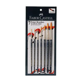 FABER CASTELL, Paint Brush - SYNTHETIC ROUND | Set of 7.