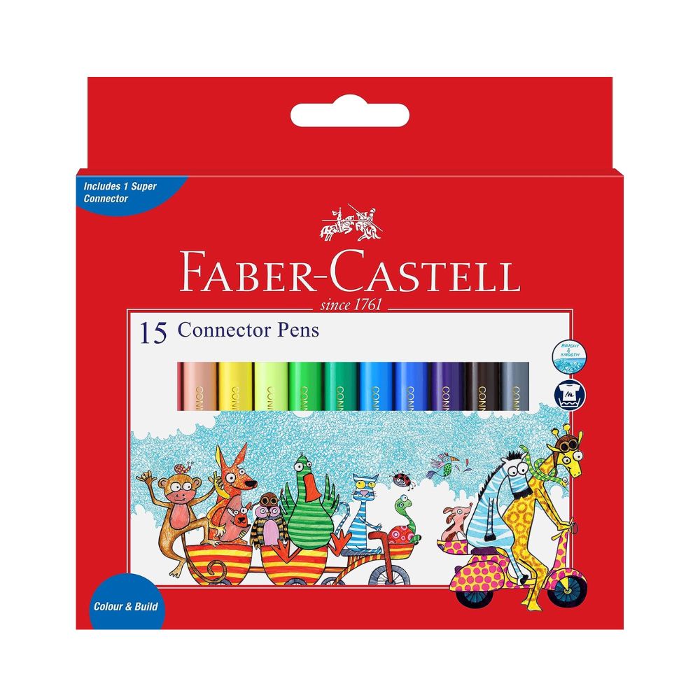 FABER CASTELL, Sketch Pens - CONNECTOR | Set of 15.