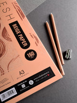 SCHOLAR, Toned Pad - Flesh Beige | 40 Sheets | 160 gsm.