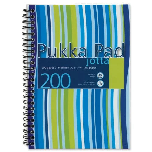 PUKKA PAD, Notebook - Jotta | Spiral | A4+ | 200 Pages | 80 gsm.