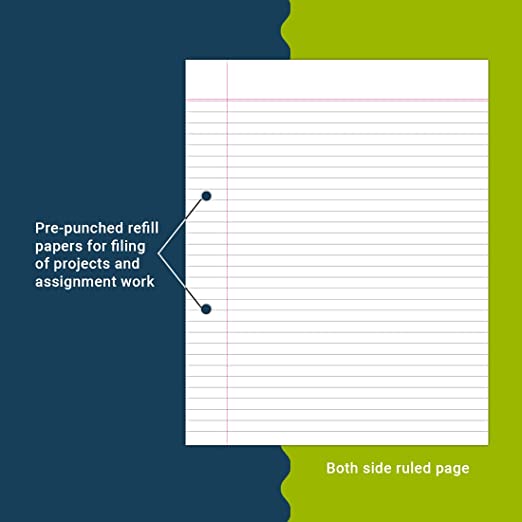 YOUVA, Journal Papers - Both Side Ruled | 100 Sheets.