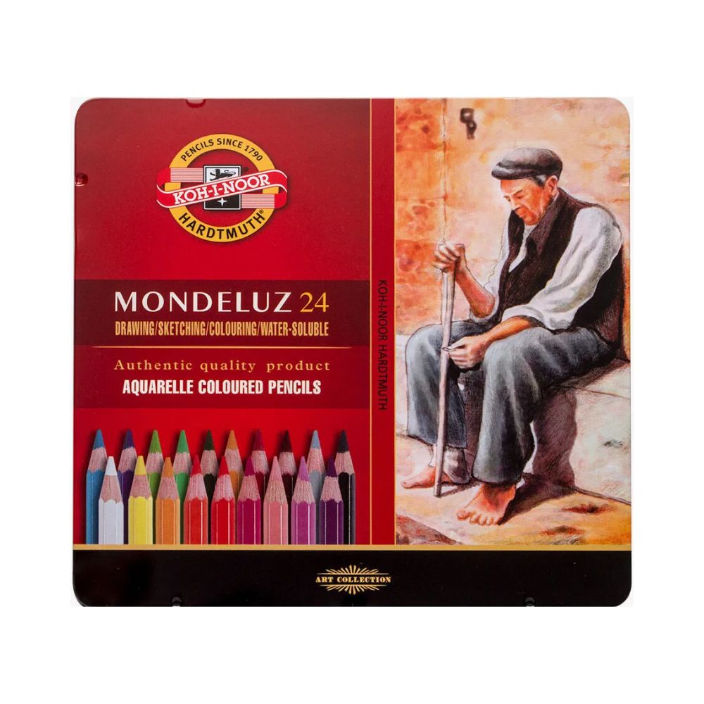 KOH-I-NOOR, Watercolour Pencil - MONDELUZ | Set of 24.