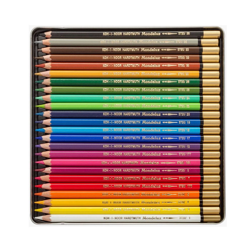 KOH-I-NOOR, Watercolour Pencil - MONDELUZ | Set of 24.