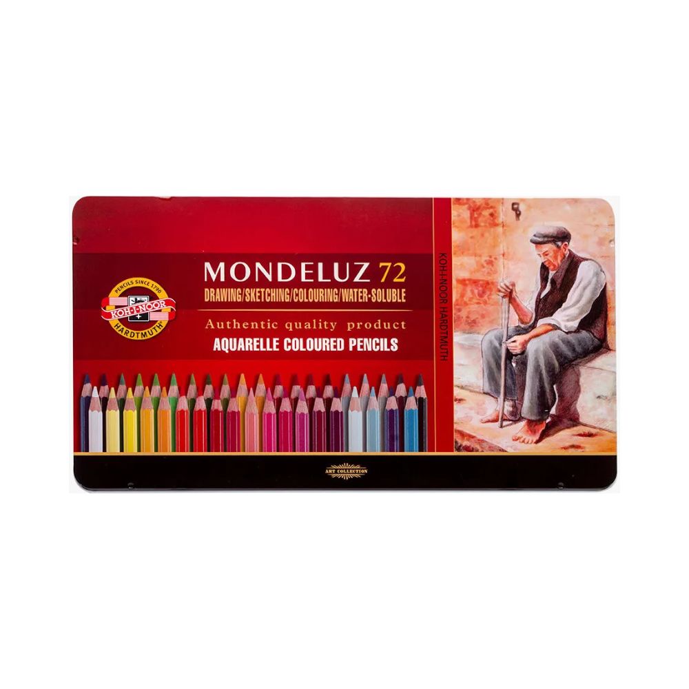 KOH-I-NOOR, Watercolour Pencil - MONDELUZ | Set of 72.