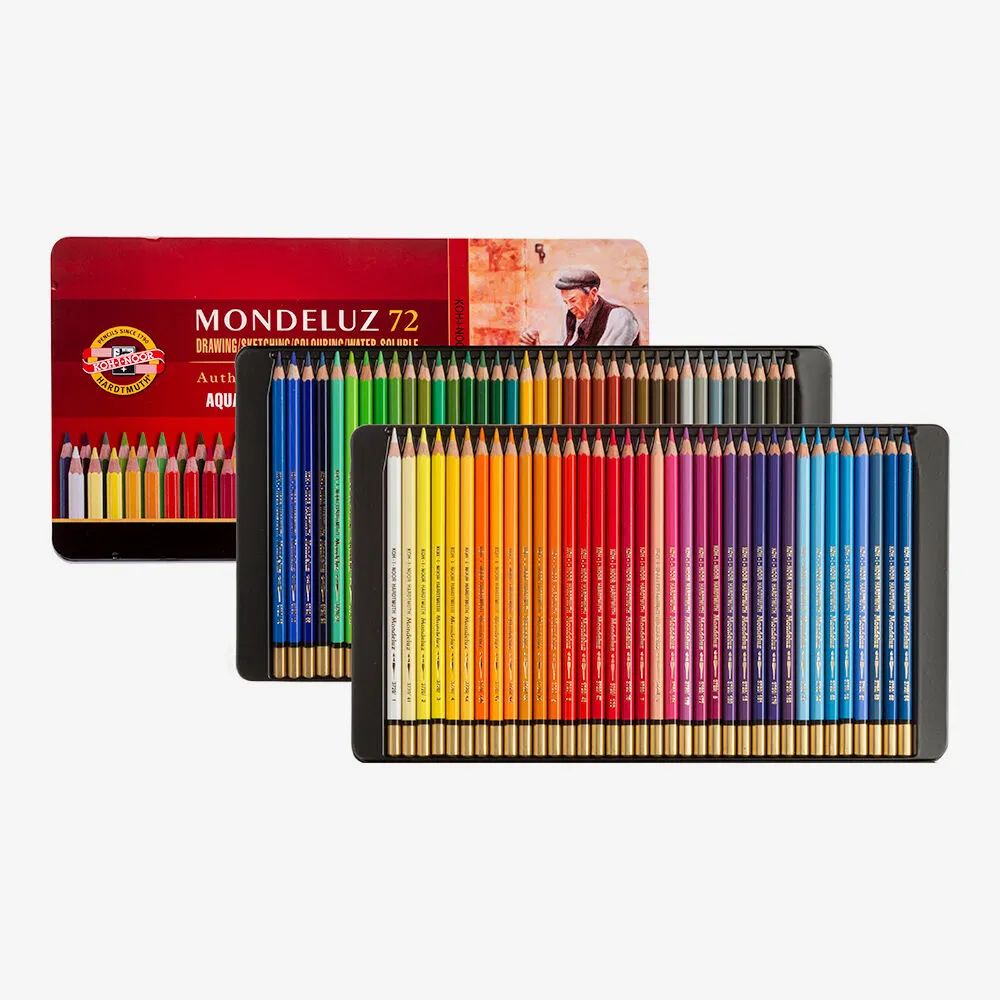 KOH-I-NOOR, Watercolour Pencil - MONDELUZ | Set of 72.