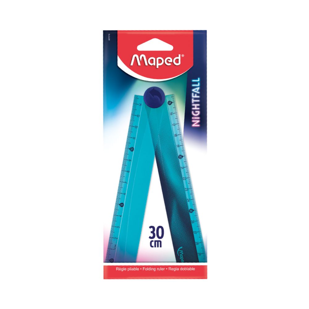 MAPED, Folding Ruler - Nightfall | 12 Inch.