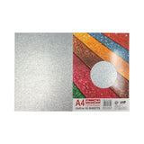 PAPERCLUB, Glitter Paper - SILVER | A4 | 10 Sheet.