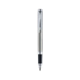 PARKER, Fountain Pen - FOLIO | Stainless Steel | Chrome Trim | Fine.