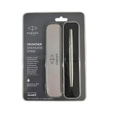 PARKER, Fountain Pen - FRONTIER | Stainless Steel | Chrome Trim | Fine.