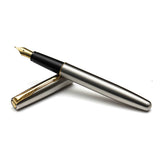 PARKER, Fountain Pen - FRONTIER Stainless Steel | Gold Trim | Fine.