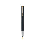 PARKER, Fountain Pen - VECTOR Matte Black | Gold Trim | Fine.