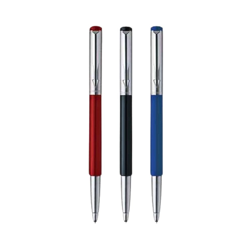 PARKER, Rollerball Pen - VECTOR Metallix | Chrome Trim | Fine.