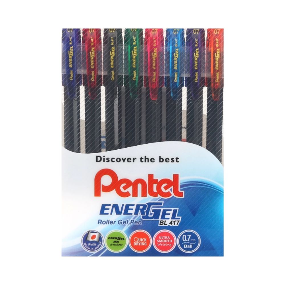 PENTEL, Rollerball Pen - ENERGEL | Set of 8.