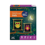 PIDILITE, Art Kit - FEVICREATE | Sequin Art Owls.