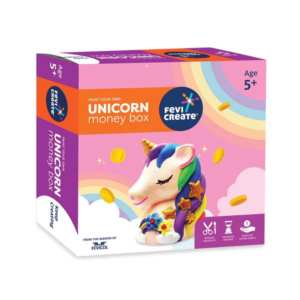 PIDILITE, Art Kit - FEVICREATE | Money Box | UNICORN KIT.