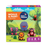 PIDILITE, Art Kit - FEVICREATE | Mould & Paint | JUNGLE ANIMALS.