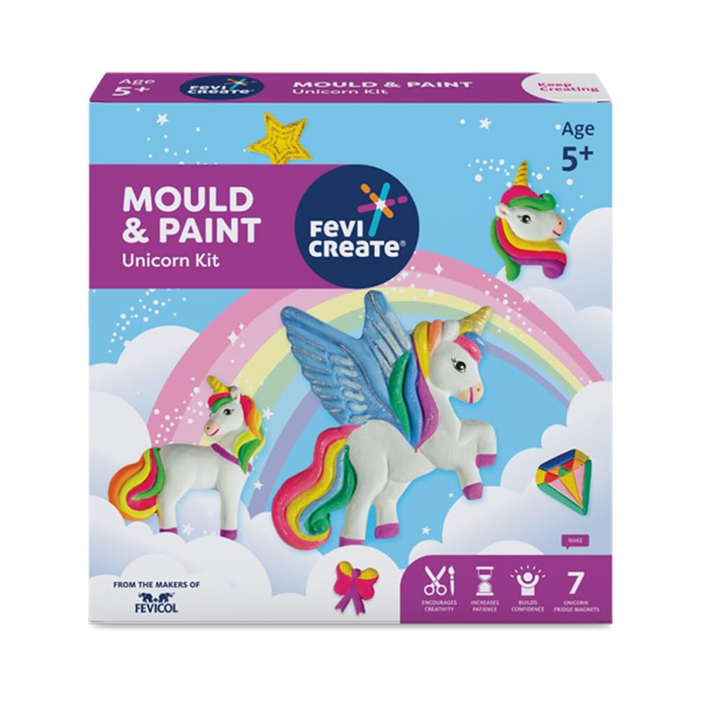 PIDILITE, Art Kit - Fevicreate | Mould & Paint | UNICORN KIT.