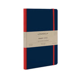PLATINUM x myPAPERCLIP, Gift Set - Combo F4 PLAISIR Fountain Pen BLUE + BINARY Series Notebook BLUE with Red Spine.