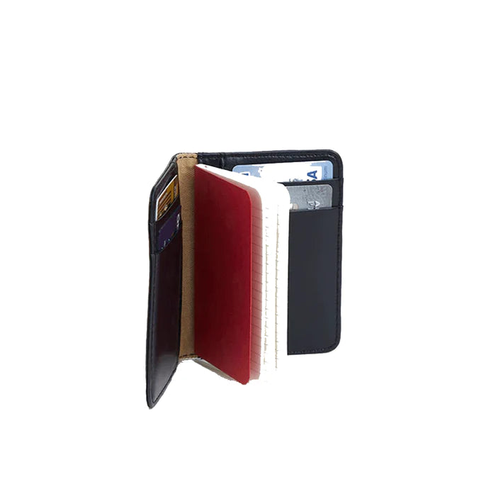 PLATINUM x myPAPERCLIP, Gift Set - PLAISIR Fountain Pen (Red) + BINARY Series NOTEBOOK + Card Holder Wallet.