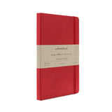 PLATINUM x myPAPERCLIP, Gift Set - PLAISIR Fountain Pen + SIGNATURE Series NOTEBOOK + Card Holder Wallet RED.
