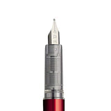 PLATINUM x myPAPERCLIP, Gift Set - PLAISIR Fountain Pen + SIGNATURE Series NOTEBOOK + Card Holder Wallet RED.