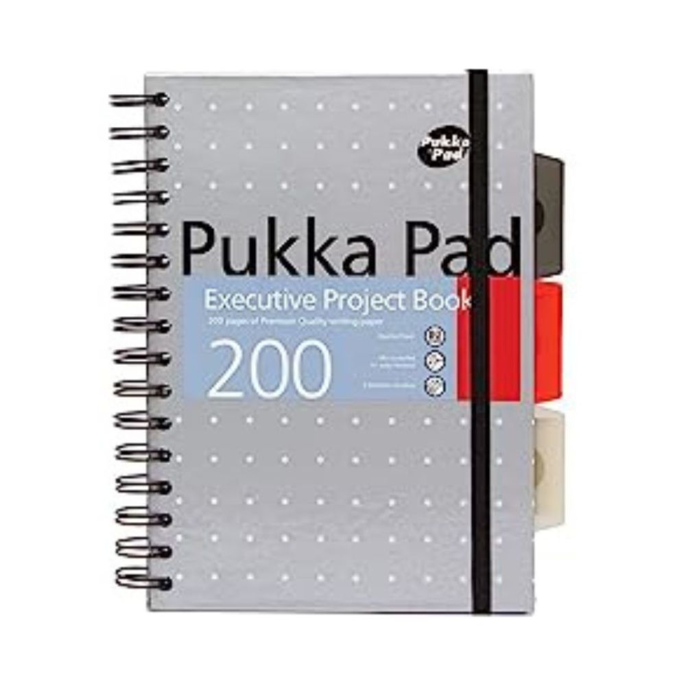 PUKKA PAD, Notebook - Executive Project | A5 | 200 Pages | 80 gsm.