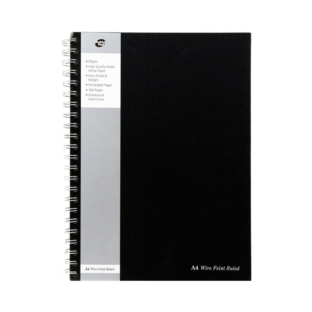 PUKKA PAD, Notebook - Wiro Feint Ruled | 160 Pages | 90 gsm.
