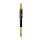 PARKER,  Gift Set - Rollerball Pen + Pocket Watch | ASTER | Laque Black | Gold Trim.