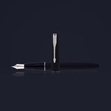 PARKER, Fountain Pen - FRONTIER | Matte Black | Chrome Trim | Fine.