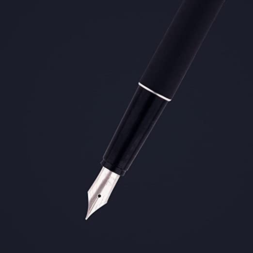 PARKER, Fountain Pen - FRONTIER | Matte Black | Chrome Trim | Fine.