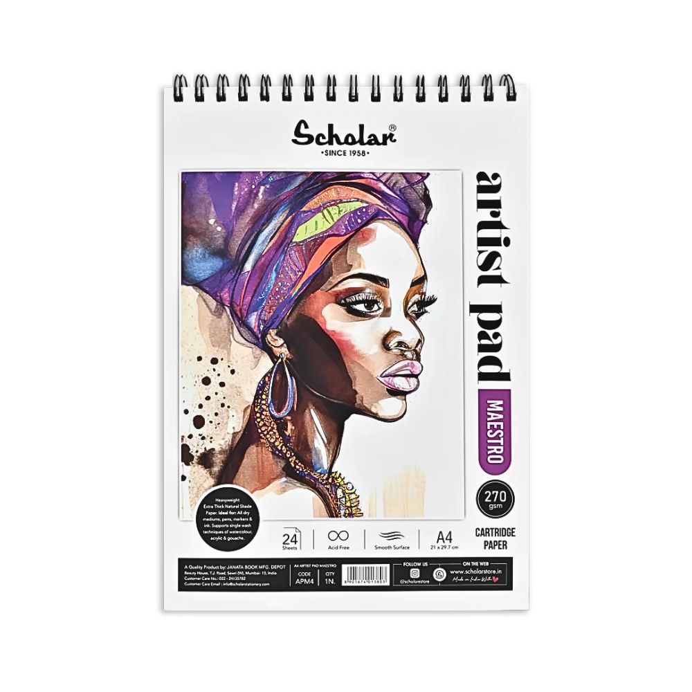 SCHOLAR, Artist Pad - MAESTRO | 24 Sheets | 270 gsm.