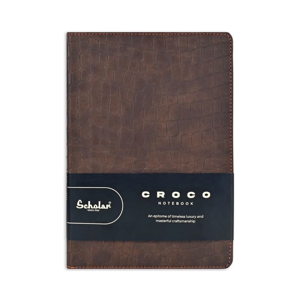 SCHOLAR, Notebook - Croco | A5 | 192 Pages | 90 gsm.