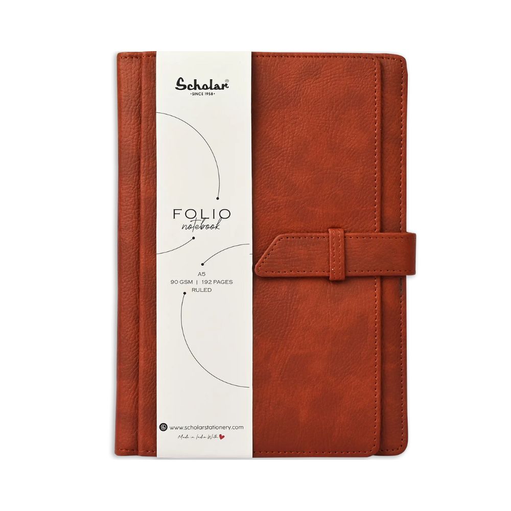 SCHOLAR, Notebook - Folio | A5 | 192 Pages | 90 gsm.