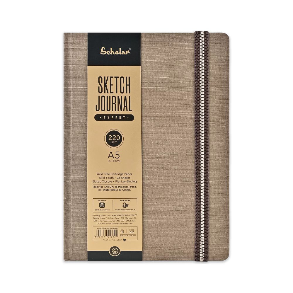 SCHOLAR, Sketch Journal - Expert | 36 Sheets | 220 gsm.