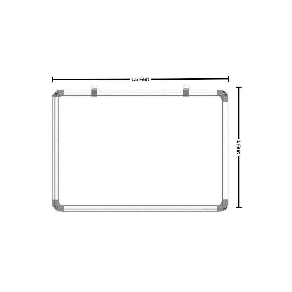 SCHOLAR, White Board - Hexa Double Sided |  1 x 1.5 Feet.