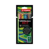 STABILO, Colour pencil - GREENcolors | Arty | Set of 12.