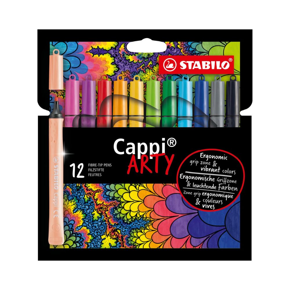 STABILO, Fibre Tip Pen - Cappi | Arty | Set of 12.