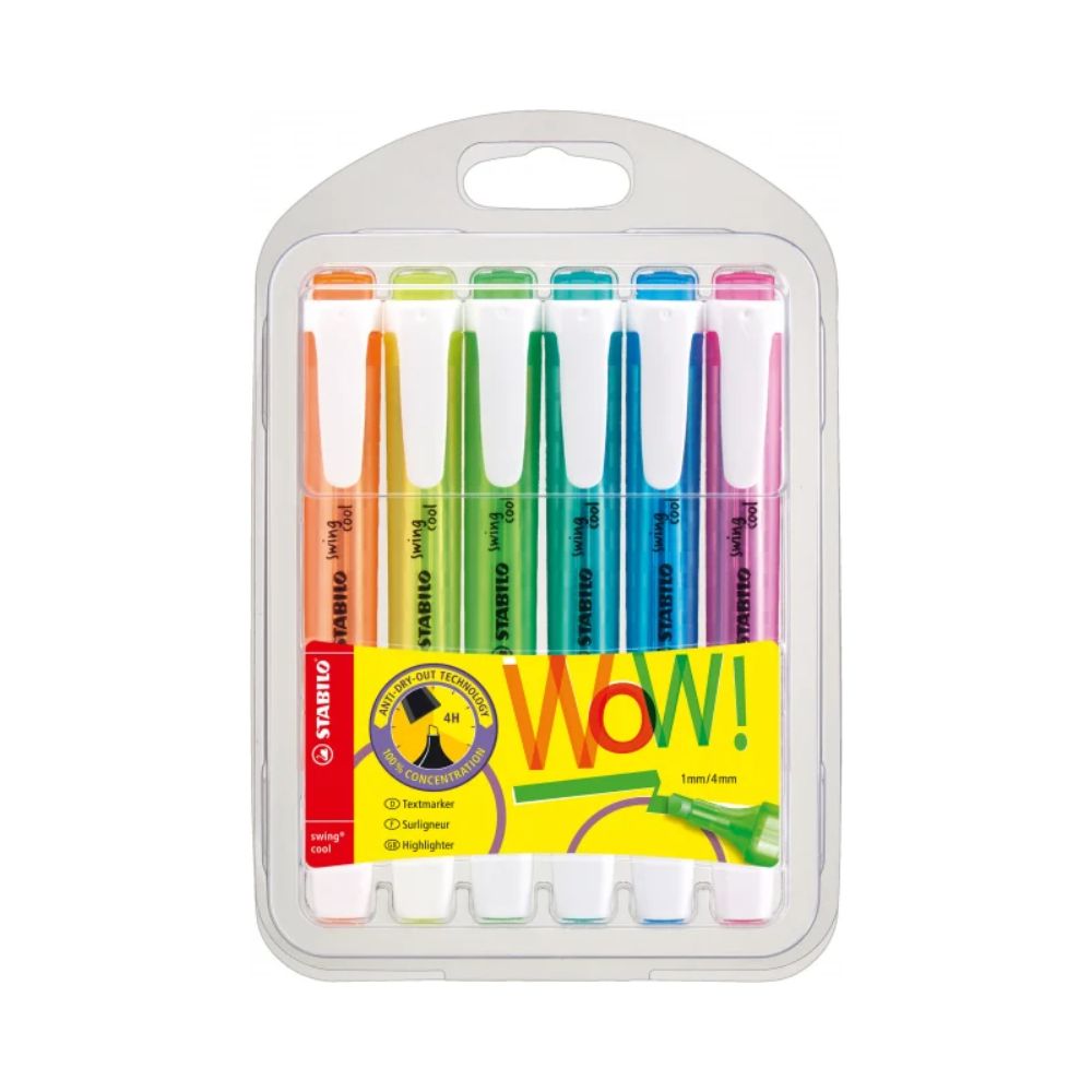 STABILO, Highlighter - SWING COOL | Set of 6.