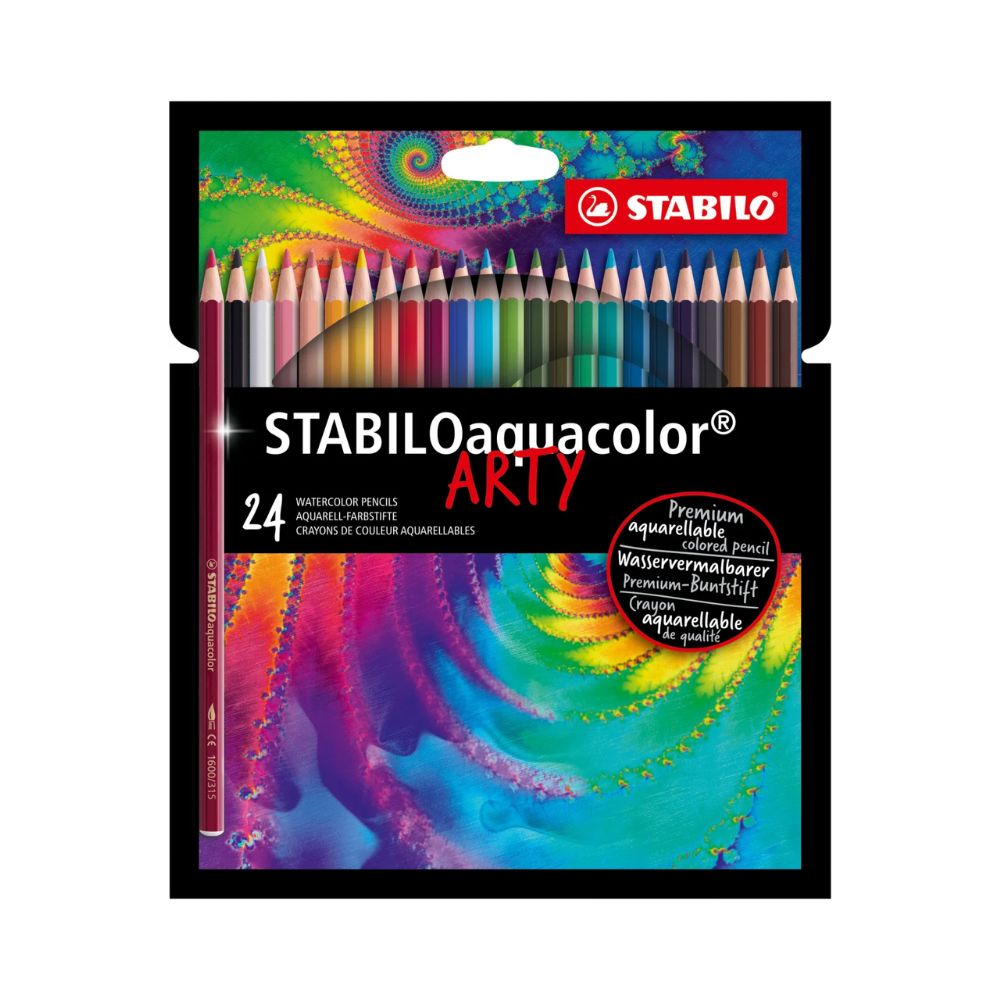 STABILO, Watercolor Pencil - Aquarellable | Arty | Set of 24.