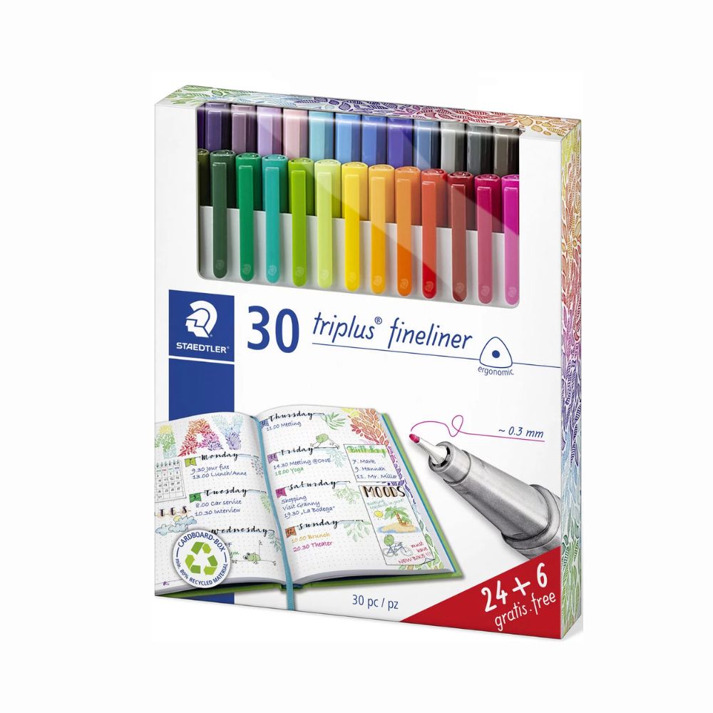 STAEDTLER, Fineliner - TRIPLUS | Pack of 30.