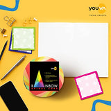 YOUVA, Memo Cube - Rainbow | Spiral | 500 Sheets | Set of 10.