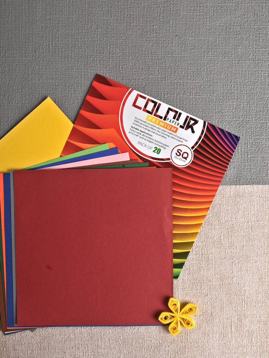 SCHOLAR, Colour Paper - Premium | Pack of 20 | 120 gsm.