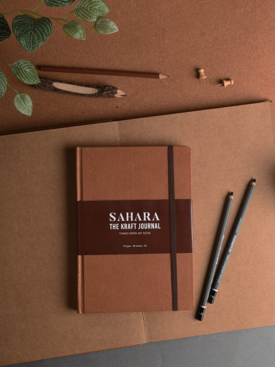 SCHOLAR, Kraft Journal - Sahara | 48 Sheets | 170 gsm.