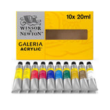 WINSOR & NEWTON, Acrylic Color - Galeria | Set of 10 | 20 ml.