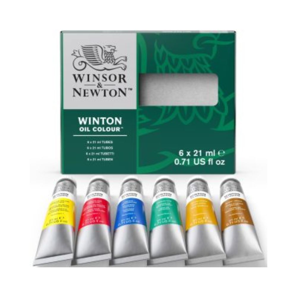 WINSOR & NEWTON, Oil Colour - WINTON | Pack of 6 | 21 ml.