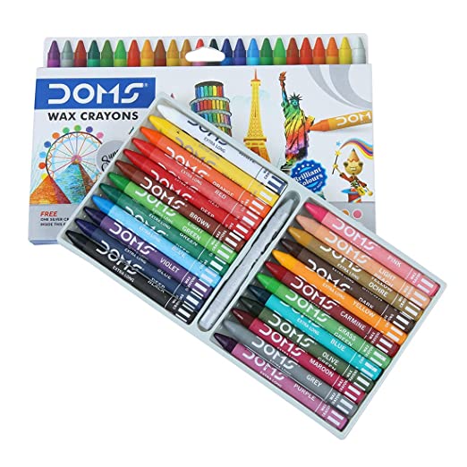 DOMS, Wax Crayons - EXTRA LONG | Set of 24.