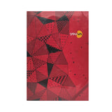 YOUVA, Notebook - Colour Pattern Edge | Case Bound | A5 | Single Line | 192 Pages.