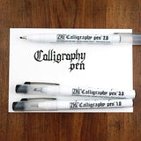 ZIG, Calligraphy Pen - BLACK Ink | Set of 3.