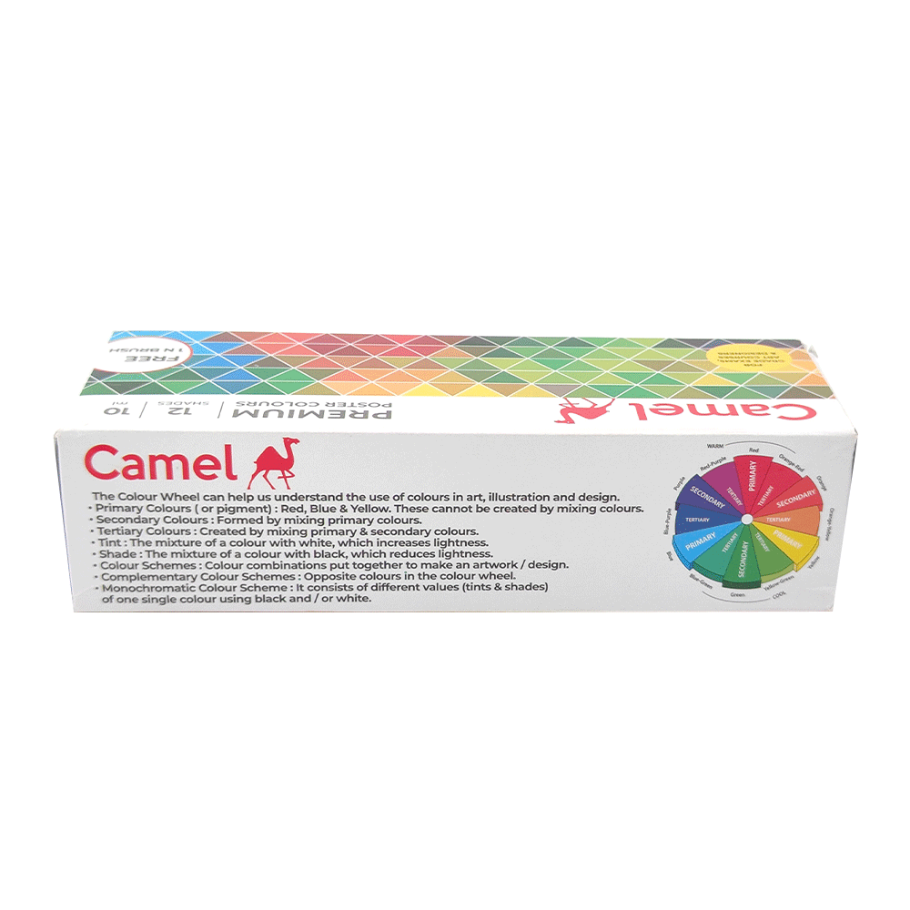 CAMEL, Poster Colour - PREMIUM | Set of 12 | 10 ml.