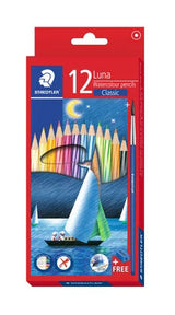 STAEDTLER, Watercolour Pencils - LUNA CLASSIC | Set of 12.